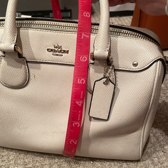 Coach Off-White Leather Satchel - Picture 8 of 9